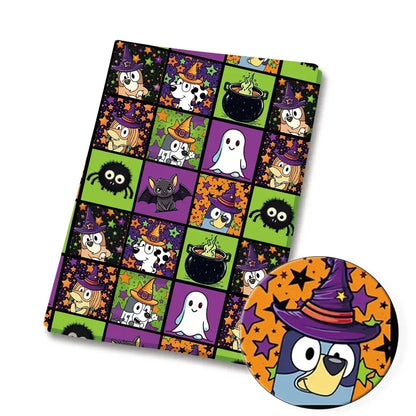 Bluey Fabric 140x50CM Cartoon Cotton Fabric Patchwork Tissue Kid Home Textile Sewing Doll Dress Curtain Polyester Cotton Fabrics