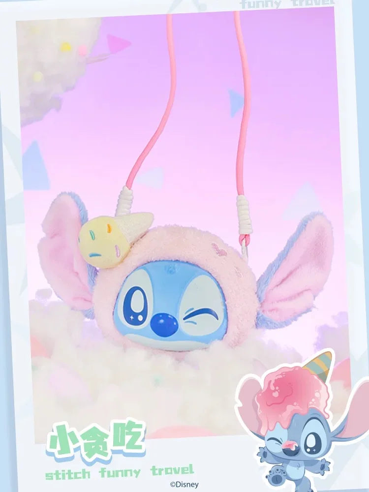New Genuine Stitch Funny Travel Series Crossbody Bag Vinyl Face Bags Blind Box Trendy Toys Guaihaobei Stitch Mystery Box As Gift