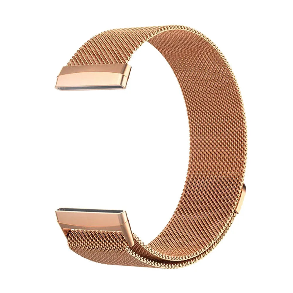 Metal Milanese Loop Strap For Fitbit Versa 4/Versa 3 Smartwatch Official Bracelet Wristband For Fitbit Sense 2-1 Magnetic Correa