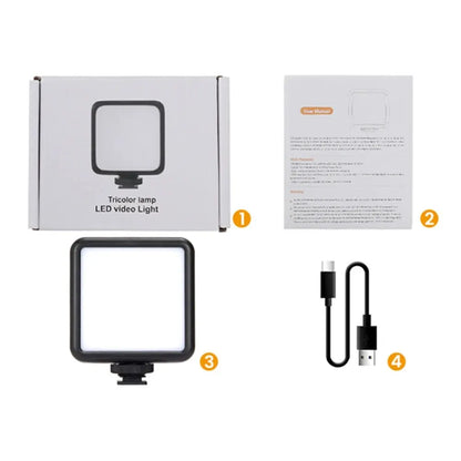 LED Photo Studio Light for Tiktok Youbute Game Live Video Fill Lighting Portable Camera Video Recording Photography Panel Lamp