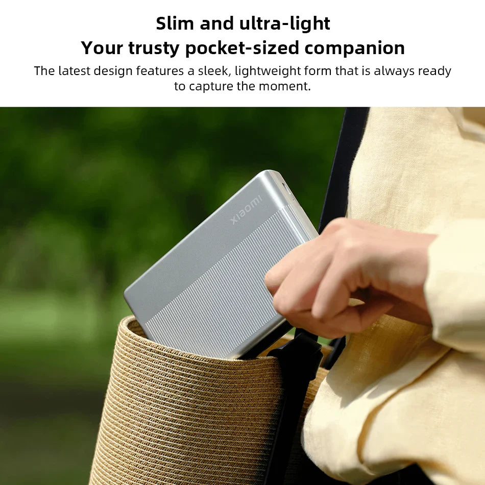 Xiaomi Portable Photo Printer 1S Bluetooth Thermal Print ZINK Inkless Technology Xiaomi App Wireless Portable Photo Printing