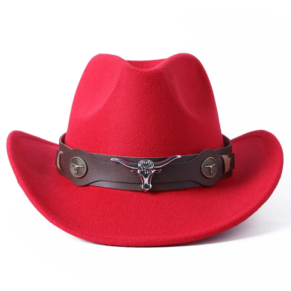 Cowboy hat various accessories cowboy hat monochrome felt hat men and women outdoor hat rider hat шляпа женская