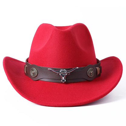 Cowboy hat various accessories cowboy hat monochrome felt hat men and women outdoor hat rider hat шляпа женская