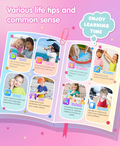 Kids Smart Phone for Girls Boys Kids Cell Phone Toys Dual Camera Music Player 17 Games Toddler Learning Phone Birthday Gifts