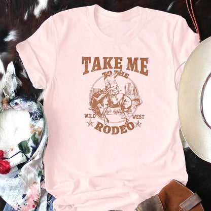 Cowboy Rodeo Graphic Tees Women Vintage Country Music Tshirt Cowgirl Cute Funny Western T-shirts Outfits Female Retro Shirt Tops