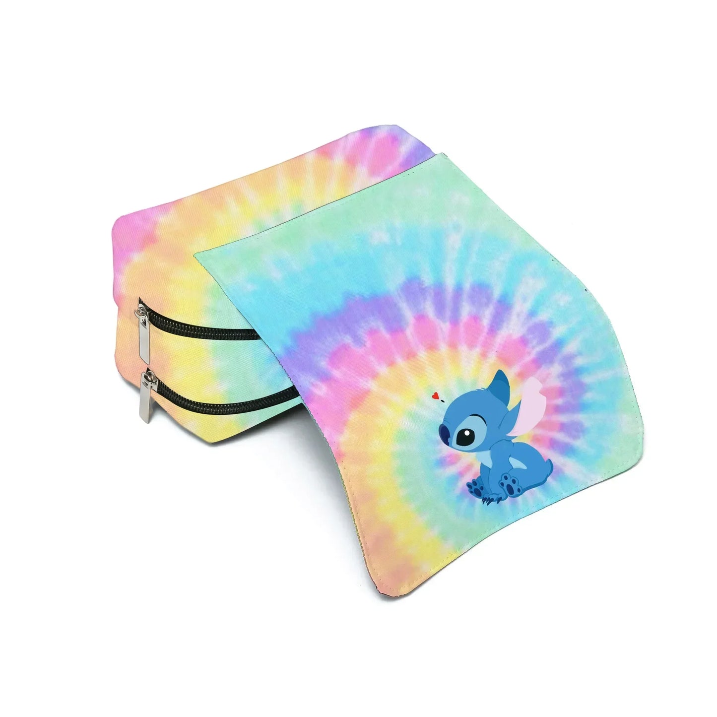 Anime Stitch Fully Printed Flap Pen Bag Stationery Box Pencil Case Primary and Secondary School Student School Bag Cartoon