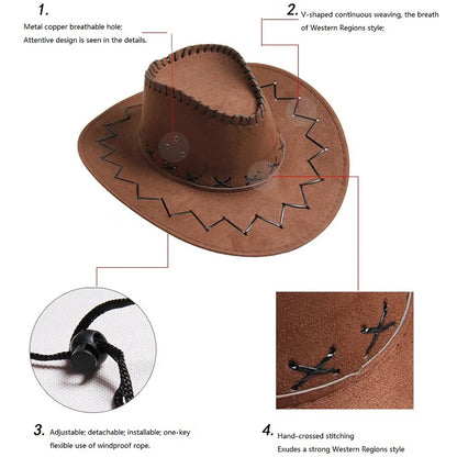 Chapeau de cowboy pour mariée, chapeau de cowgirl, accessoires de cowboy, chapeau de cowboy pour femme, NZM02
