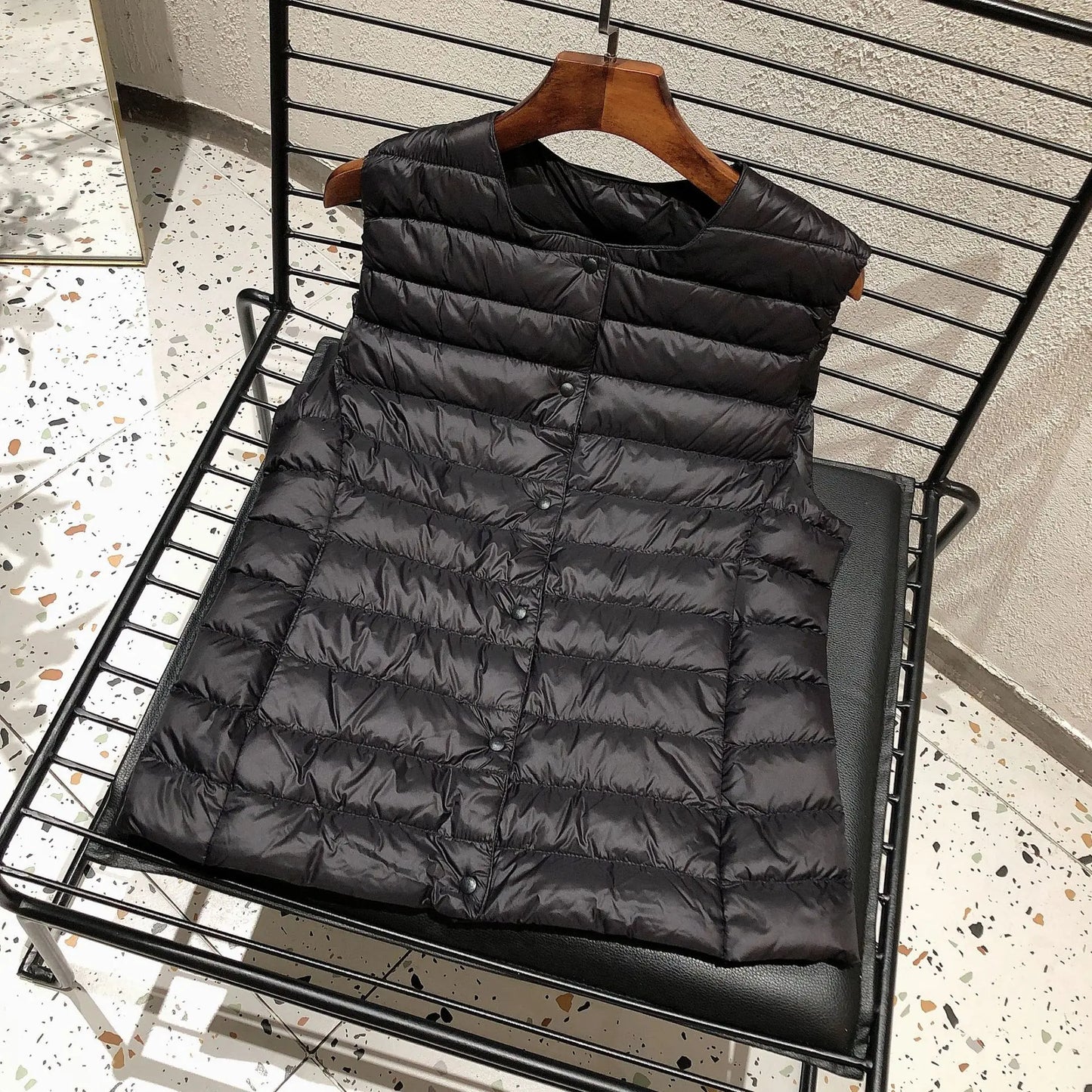 Doudoune sans manches pour femme, nouvelle collection printemps-hiver 2025, 90 % duvet de canard blanc, ultra légère, pliable, chaude, doublure en duvet