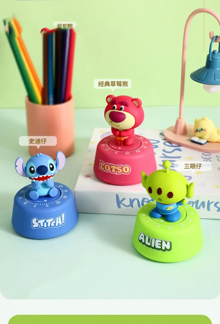 Stitch Cute Cartoons Cute Pet Stitch Timer Student Self-Discipline Learning Times Management Kitchen Machinery Timing Reminder