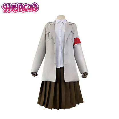 Anime Attack on Titan Jacket Eldian Cosplay Costume Warrior Unit Pieck Jacket Shingeki No Kyojin Eldian Dress Marley Military