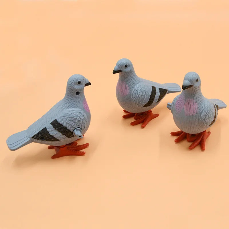 New Kids Clockwork Toy Jumping Pigeon Simulation Animal Cute Winding Will Jump Baby Toys 2-4 Years Old Gift