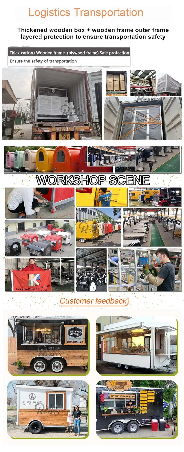 Commerical Food Truck Stainless Steel Snack Cart Hot Dog Coffee Kiosk Mobile Kitchen Concession Food Truck Trailer For Sale