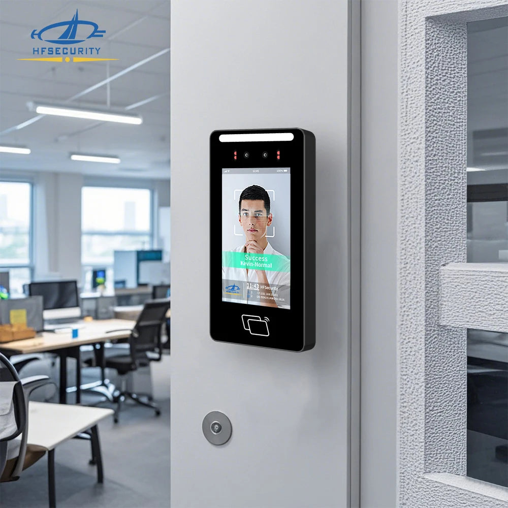 HFSecurity FR05 lecteur de carte RFID à reconnaissance faciale tout-en-un Wifi système de contrôle d'accès de présence lecteur de détection de visage