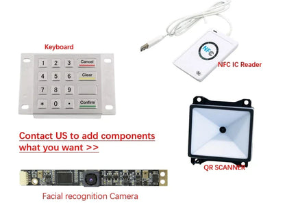 Kiosque de paiement de machine d'auto-service de terminal Chèque personnalisé dans le self-service interactif de gestion des visiteurs par contact de kiosque