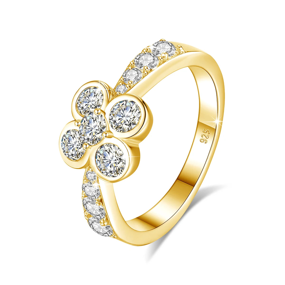 0.9CT Moissanite Ring for Women D VVS1 Round Diamond Double Halo Ring Engagement Christmas 925 Sterling Silver Wedding