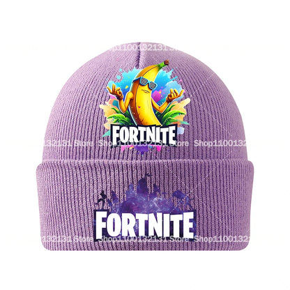 Fortnites Knitted Hats Cartoon Game Fortress Night Children Headgear Autumn Winter Woolen Caps Anime Hat Kids Birthday Gift New