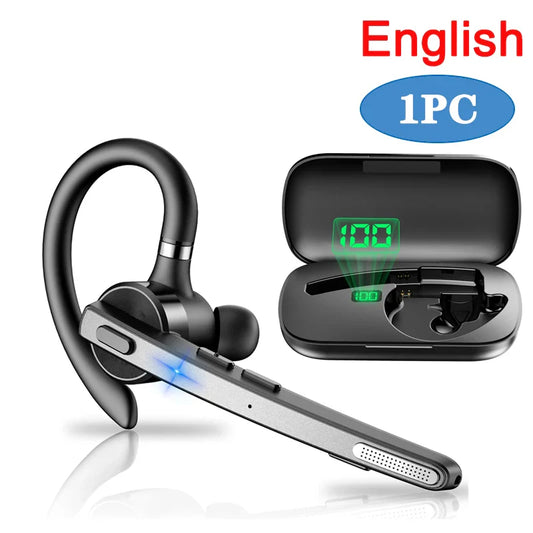 M53 Wireless Bluetooth 5.1 Headset Driving Earpiece Headphone with Dual-Mic CVC8.0 Noise Cancelling