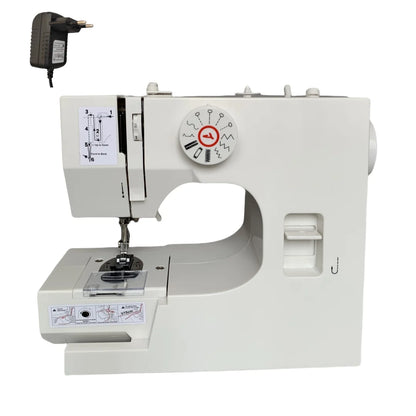 Machine à coudre, 12 points, machine à coudre domestique, pied-de-biche, surjeteuses, pédale portable électrique, couture de vêtements