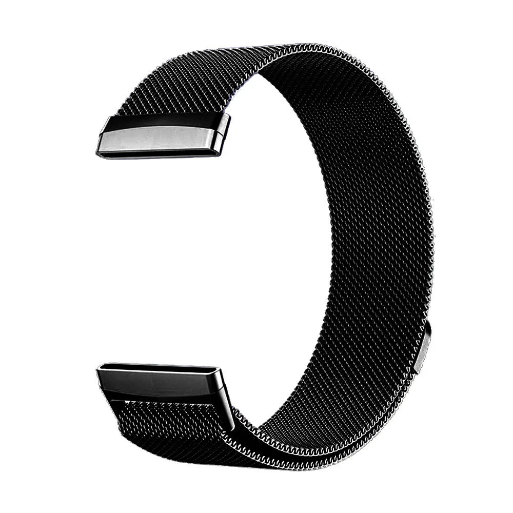 Metal Milanese Loop Strap For Fitbit Versa 4/Versa 3 Smartwatch Official Bracelet Wristband For Fitbit Sense 2-1 Magnetic Correa