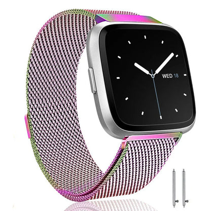 Metal Loop Strap For Fitbit Versa 2 Lite Sense Band Wrist  Replacement Magnetic Bracelet For fit bit versa 3 4 blaze Watchband