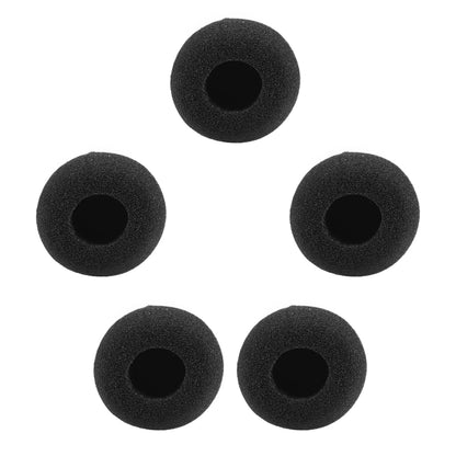 Mini bonnettes anti-vent pour microphone, protections en mousse pour micro-casque, noir, lot de 5 pièces