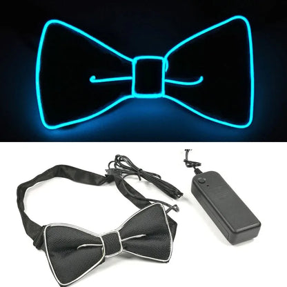 Newest LED Luminous Bow Tie For Man Christmas Wedding Light Bow Tie Festival Party Supplies Fluorescent Party Props