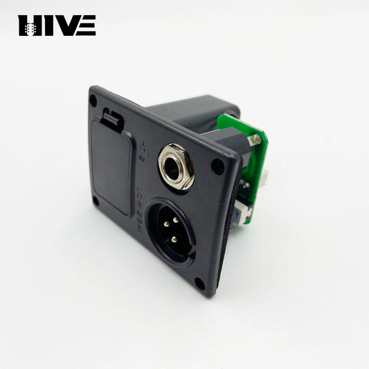 Compartiment de batterie pour micro actif de guitare 9V, support de batterie 9V, couvercle de batterie pour micro de guitare LC-5, Jack TRS 3.5mm 6.35 à trou unique