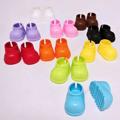 Labubu Doll Shoes For 15-17cm Ropa 3.0 Labubu V1 V2 V3 Rain Boots Colorful Beach Shoes Sitting Party Accessories
