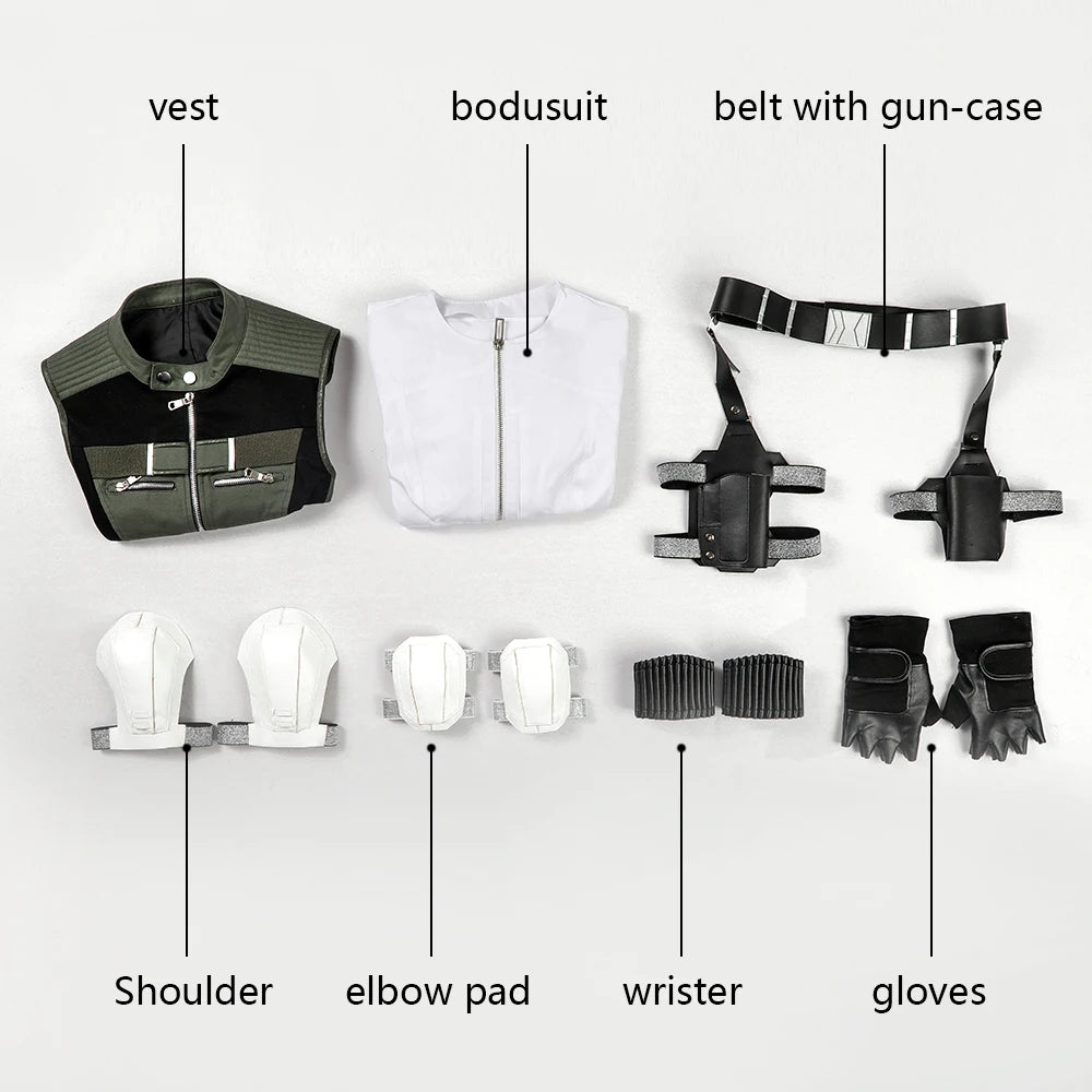 Yelena Belova Cosplay Costume Women DisguiseHalloween Carnival Suit