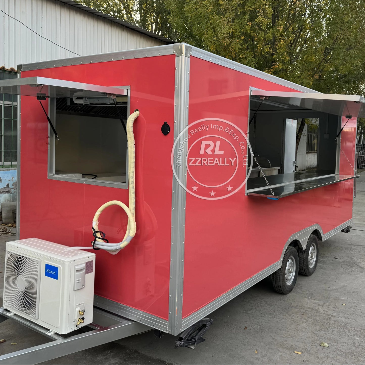 Commerical Food Truck Stainless Steel Snack Cart Hot Dog Coffee Kiosk Mobile Kitchen Concession Food Truck Trailer For Sale