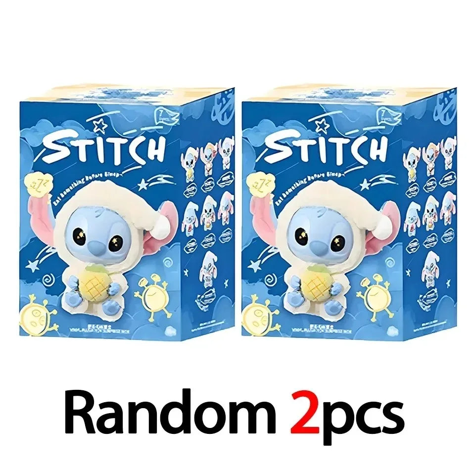 New Stitch Eat Something Before Sleep Series Blind Box Plush Dolls Pendant Cute Doll Ornament Mystery Box Surprise Toys Gifts