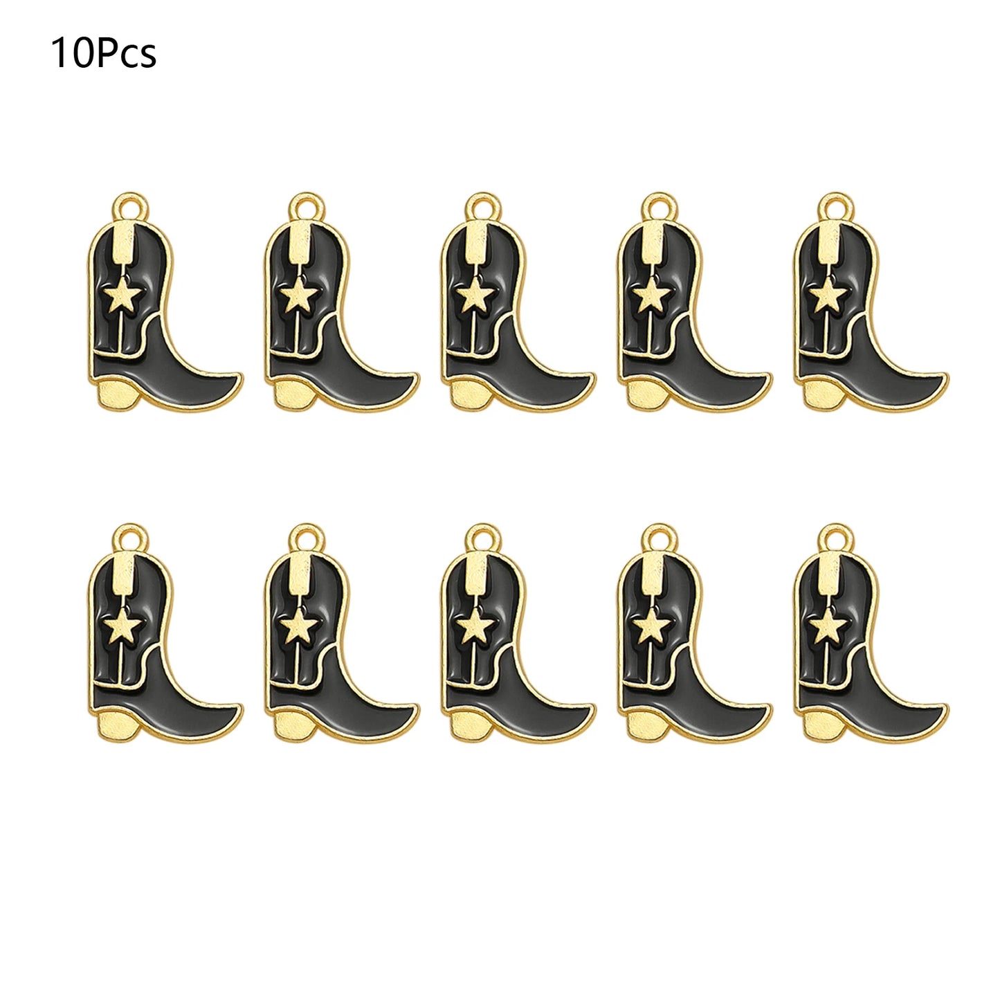 Pendentif Cowboy Western DIY Fabrication artisanale de bijoux pour boucles d'oreilles Bracelet Collier Émail Chapeau Cowgirl Bottes Breloques Accessoires