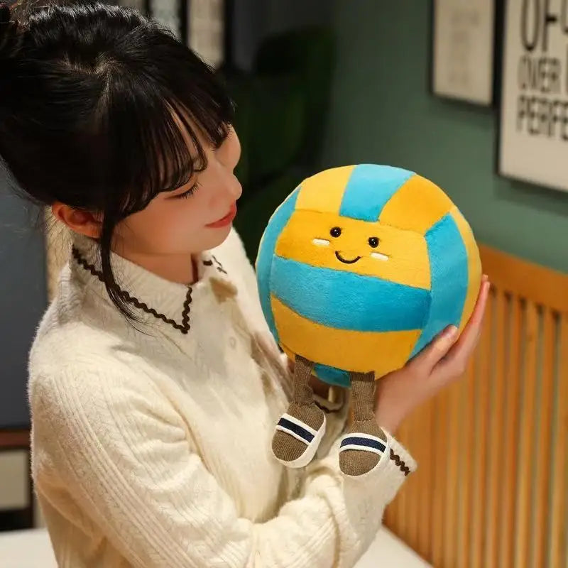Peluche Jellycat, nouvelle poupée de volley-ball, jouet fait main, poupée de dessin animé mignon, coussin, cadeau d'anniversaire pour enfant
