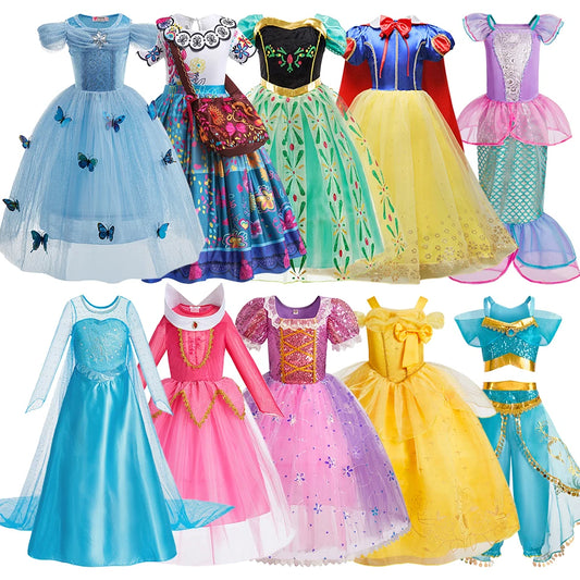 Robe de princesse pour filles, robe d'anniversaire à volants pour enfants, robe de Noël pour enfants,  spectacle, robes de cosplay fantaisie