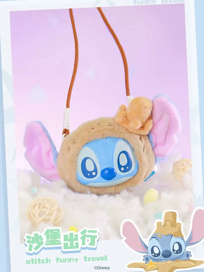 New Genuine Stitch Funny Travel Series Crossbody Bag Vinyl Face Bags Blind Box Trendy Toys Guaihaobei Stitch Mystery Box As Gift