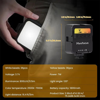 LED Photo Studio Light for Tiktok Youbute Game Live Video Fill Lighting Portable Camera Video Recording Photography Panel Lamp