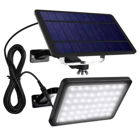 Projecteur LED solaire 550 Lumens 48 LED IP65 applique murale extérieure étanche avec panneau solaire pour paysage certifié RoHS
