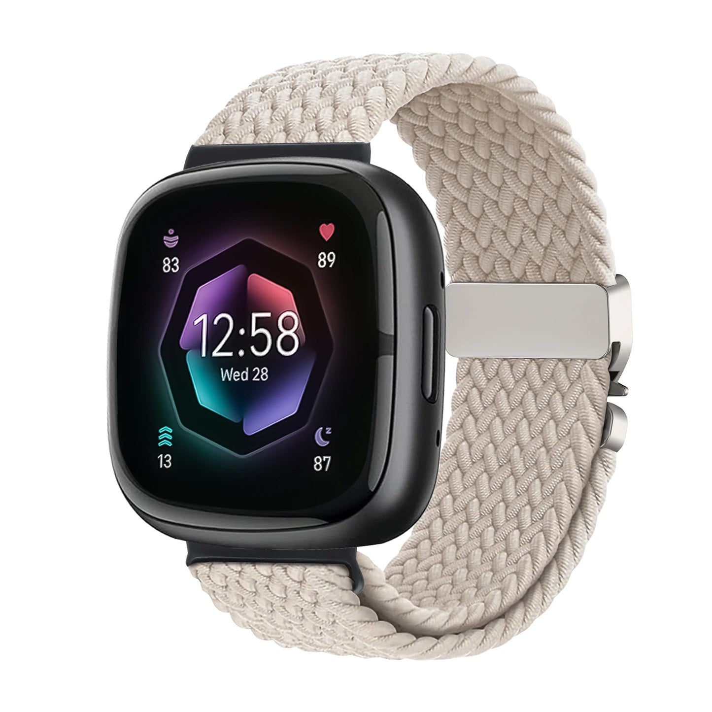 Braided Parachute band for Fitbit Versa 4 3 Sense 2 Strap Accessories replacment nylon belt Bracelet correa Fitbit Versa 4 Strap