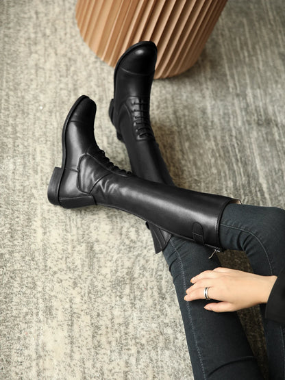 Bottes d'équitation 2025 en cuir, bottes longues, équipement d'équitation, chaussures ultra-résistantes et antidérapantes