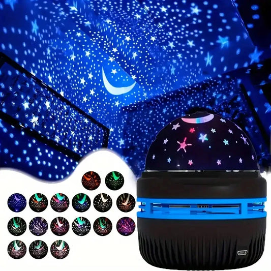 Projecteur de ciel étoilé LED coloré, boule magique de galaxie, lune, étoile, veilleuse d'ambiance pour chambre à coucher, lampe pour la décoration de la maison