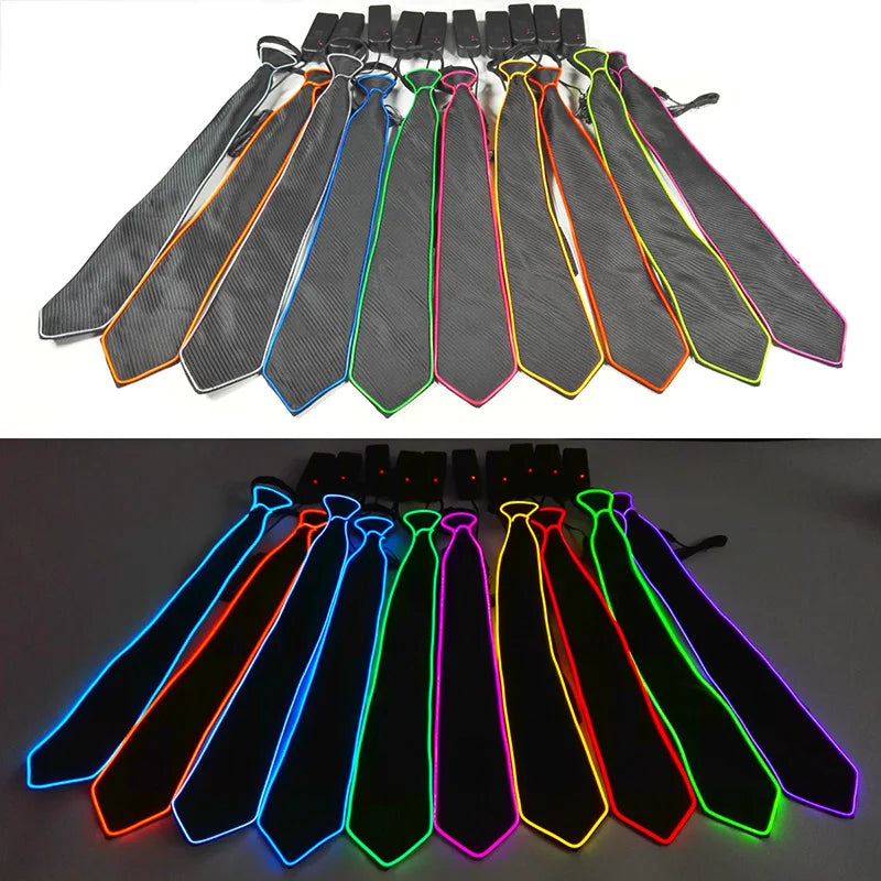 Newest LED Luminous Bow Tie For Man Christmas Wedding Light Bow Tie Festival Party Supplies Fluorescent Party Props