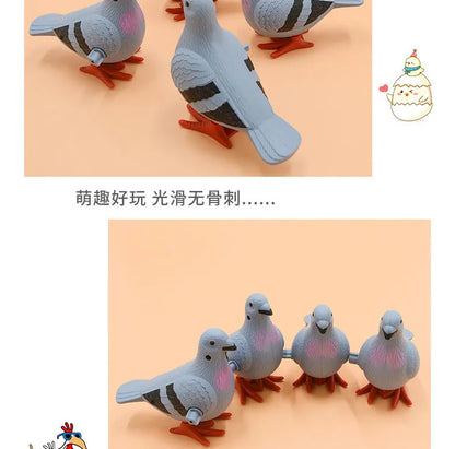 New Kids Clockwork Toy Jumping Pigeon Simulation Animal Cute Winding Will Jump Baby Toys 2-4 Years Old Gift