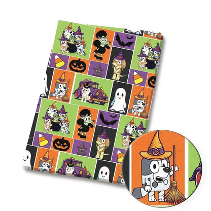 Bluey Fabric 140x50CM Cartoon Cotton Fabric Patchwork Tissue Kid Home Textile Sewing Doll Dress Curtain Polyester Cotton Fabrics