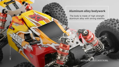 WLtoys 124016 124017 V8 75 km/h Voiture télécommandée électrique 4x4 sans balais haute vitesse tout-terrain Drift pour adultes