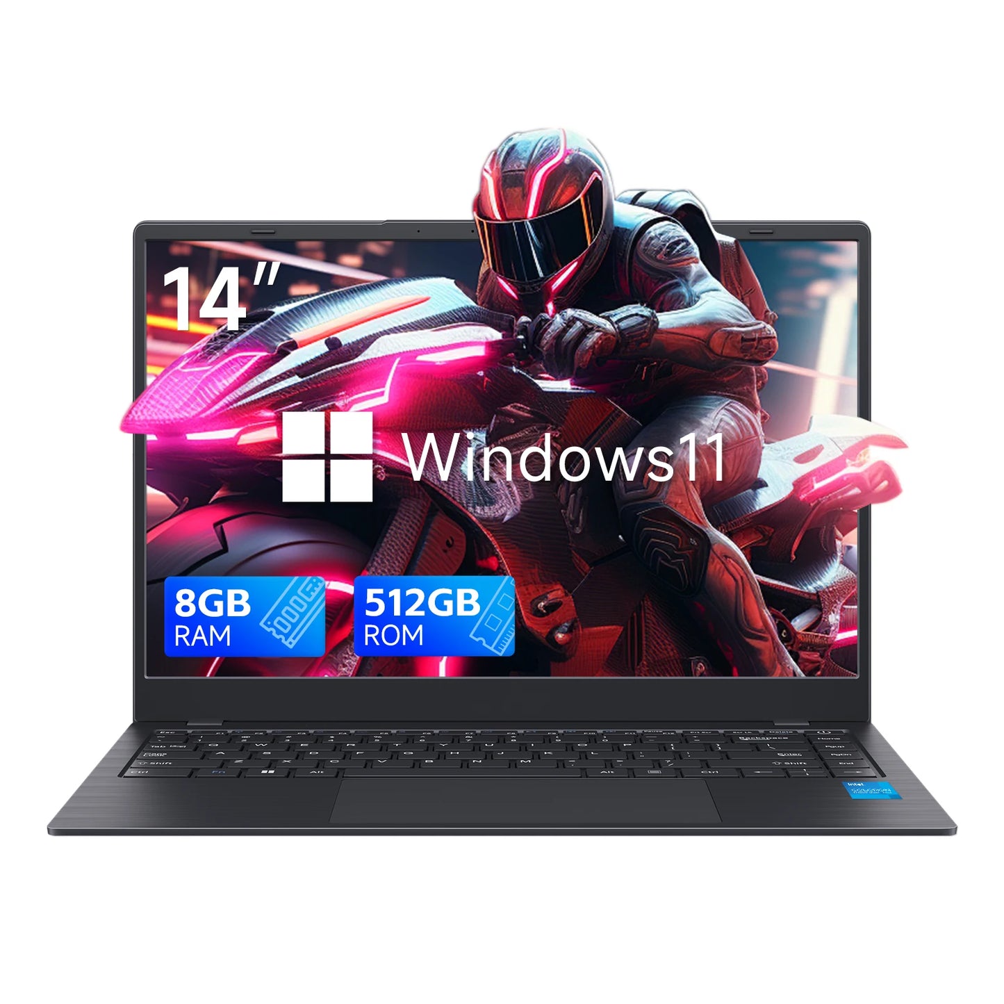 14 Inch Windows 11 Laptops New N4000 2.6Ghz 8GB RAM 512GB ROM Notbook Pc Computer Laptop