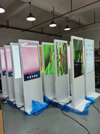 21.5 32 43 pouces centre commercial Android écran tactile interactif affichage de signalisation numérique support de sol Lcd kiosque d'auto-service