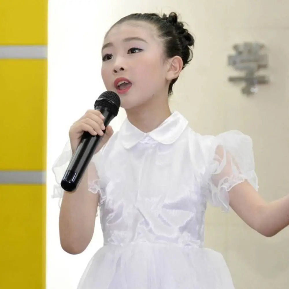 Microphone d'entraînement de fête, accessoire de microphone, jouet de simulation de discours, faux microphone, accessoire de costume de scène, microphone de karaoké pour enfants