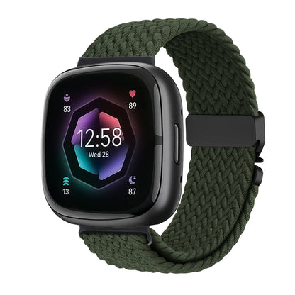 Braided Parachute band for Fitbit Versa 4 3 Sense 2 Strap Accessories replacment nylon belt Bracelet correa Fitbit Versa 4 Strap