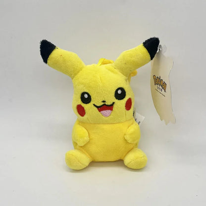 10PC/lot Pokemon Squirtle Charmander Pikachus Bulbasaur Plush Doll 12cm Pendant Stuffed Pendant Keychain Plush Gift Toy