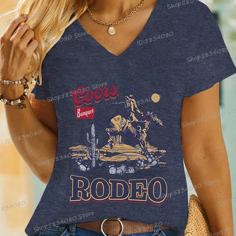 T-shirt de cowboy rodéo des années 90, haut classique de rodéo cool, cadeau pour cowgirls, vêtements western graphiques de rodéo tendance, t-shirt de cowboy
